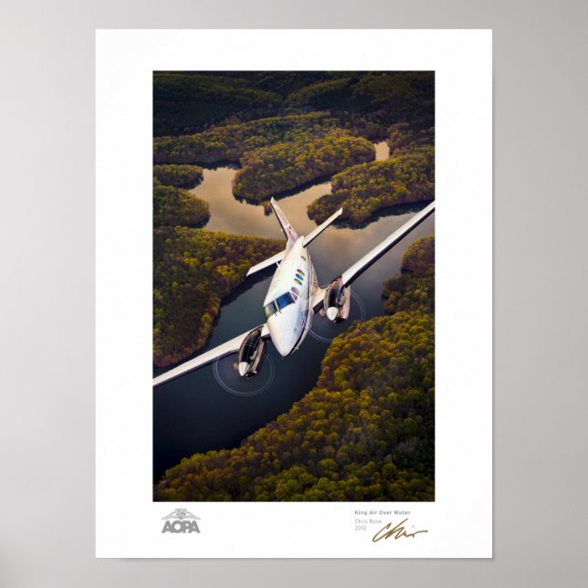 Poster Galerie King Air Over Water (Devant)