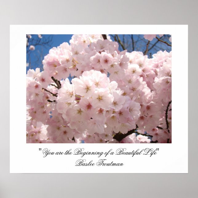 Poster Galeries d'art fin Baslee Troutman Fleurs d'arbres (Devant)