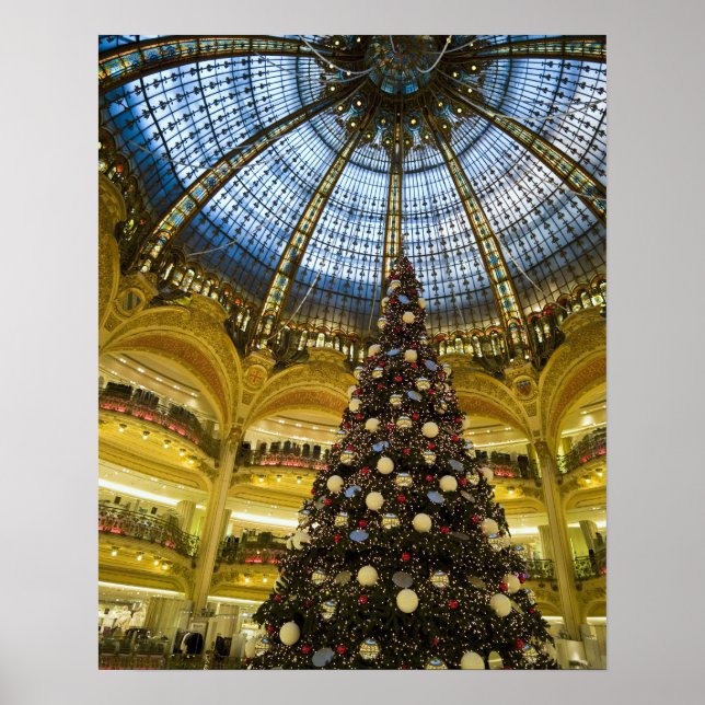 Poster Galeries La Fayette à Noël, Paris, France (Devant)