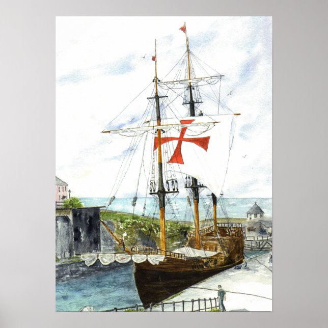 Poster 'Galleon' (Devant)