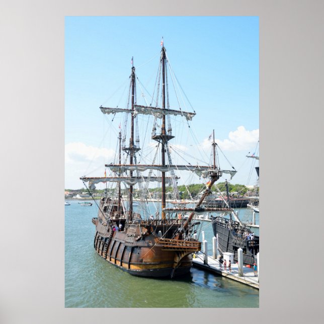 Poster Galleon Ship (Devant)