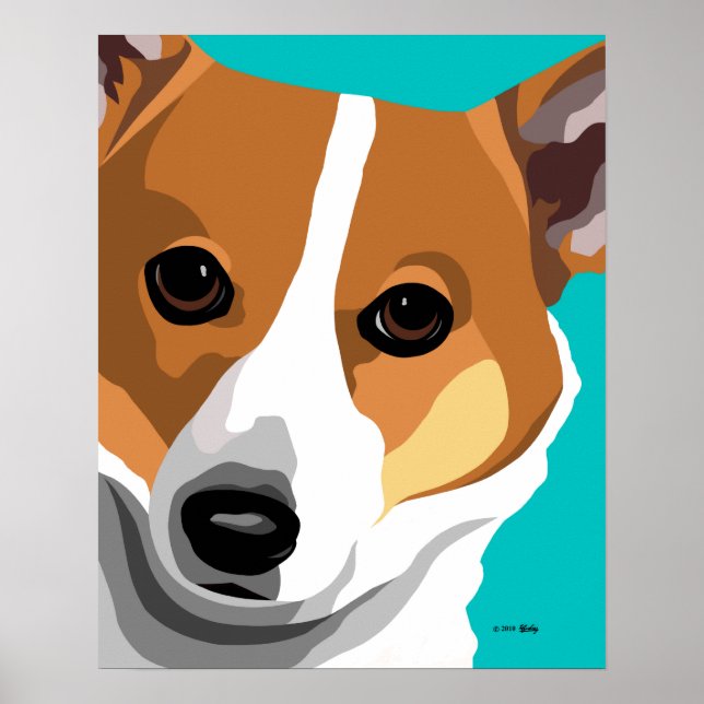 Poster Gallois Corgi (Devant)