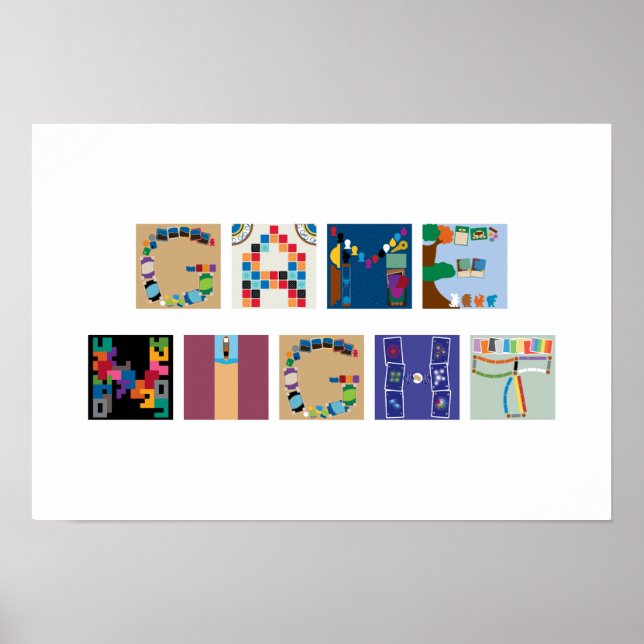 Poster "Game Night" Poster de l'alphabet du jeu (Devant)