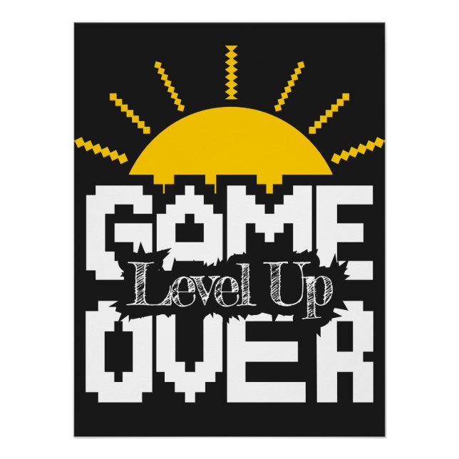 Poster Game Over: Revive Old Games, Level Up Your Game (Devant)
