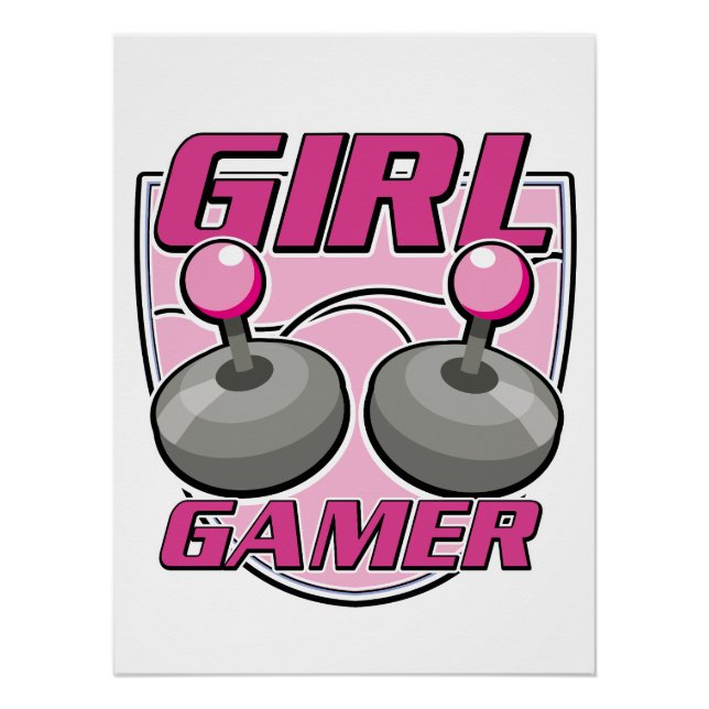 Poster Gamer fille (Devant)