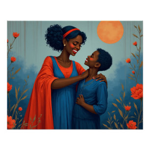 Poster Garçon, Maman et Bonheur