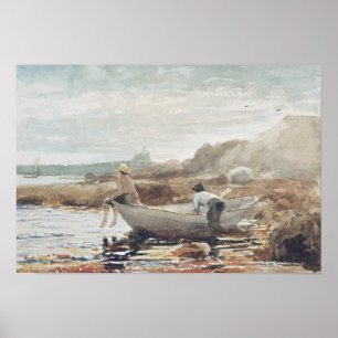 Poster Garçons sur la plage