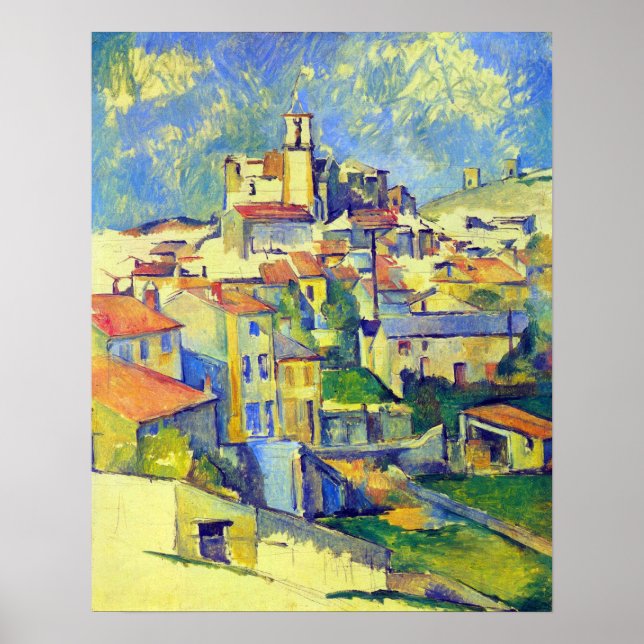 Poster Gardanne par Paul Cezanne (Devant)