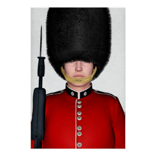 Poster Garde royal britannique soldat Londres Art