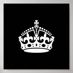 Poster Garde ton calme et poursuis ta couronne (modifiabl