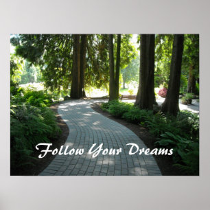 Poster Garden Path - Suivez vos rêves