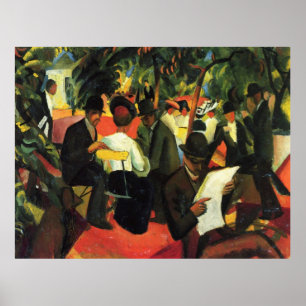 Poster Garden Restaurant, par August Macke