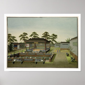 Poster Garden Scene, c.1820-40 (w/c on paper) 4