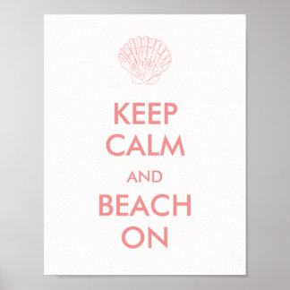 Poster - GARDER CALM BEACH