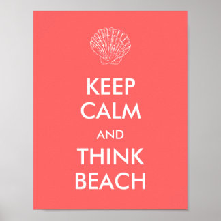 Poster - GARDER CALM BEACH