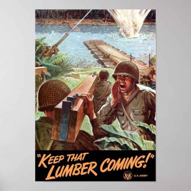 Poster Gardez Ce Bois À Venir — 2ÈME GUERRE MONDIALE (Devant)