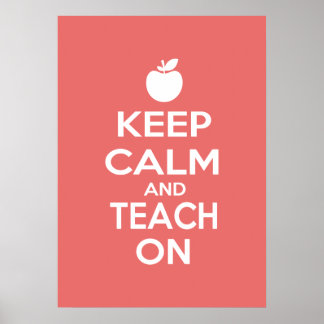 Poster Gardez le calme et apprenez-le