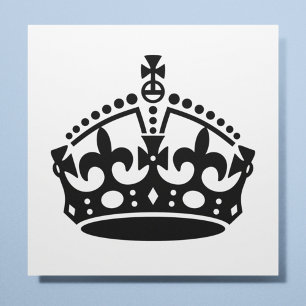 Poster Gardez le calme et continuez sur la couronne