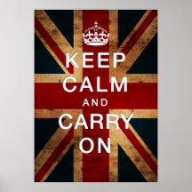 "Gardez le calme et continuez" sur Union Jack