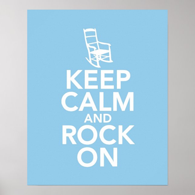 Poster Gardez le calme et le rock (Devant)