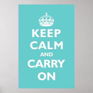 Poster Gardez le calme et portez Sur n'importe quelle