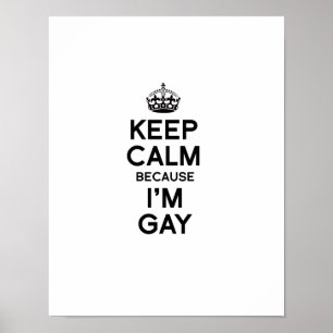 Poster GARDEZ LE CALME PARCE QUE je suis GAI