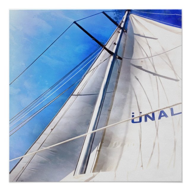 Poster Gardez Le Vent Dans Vos Voiles Art Acrylique (Devant)