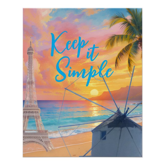 Poster Gardez les choses simples (Devant)