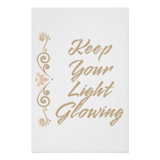 Poster Gardez Votre Lumière Brillante Inspiration Motivat