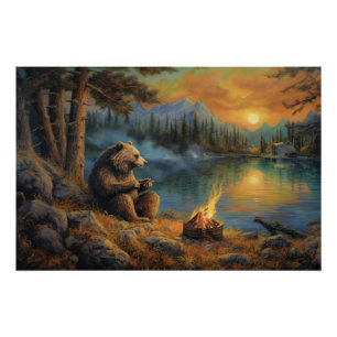 Poster Gardien de la flamme d'automne Feu de campagne g