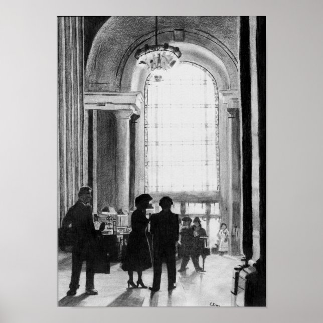 Poster Gare (Devant)