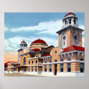 Poster Gare de Birmingham Alabama