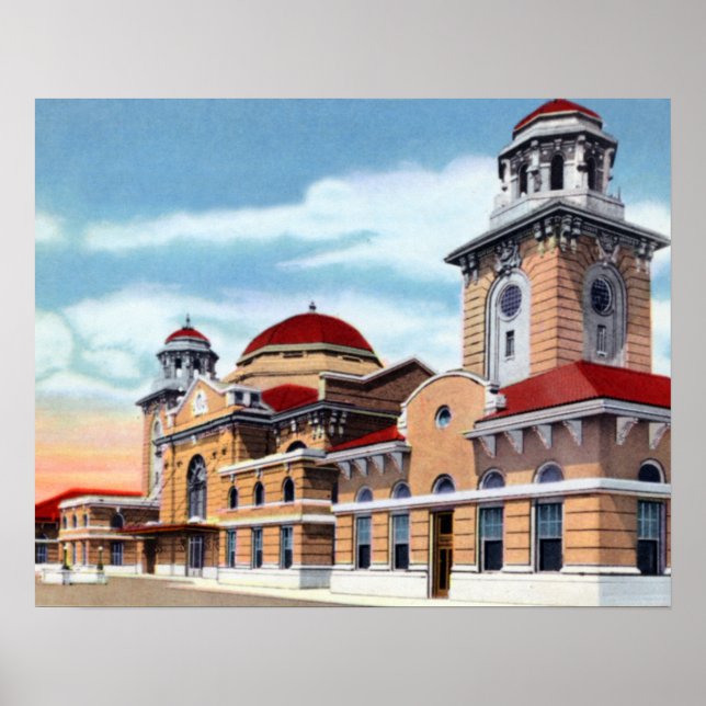 Poster Gare de Birmingham Alabama (Devant)