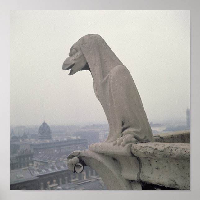Poster Gargoyle sur la balustrade de la Grande (Devant)