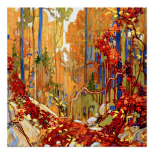 Poster Garland d'automne, art artistique de Tom Thomson
