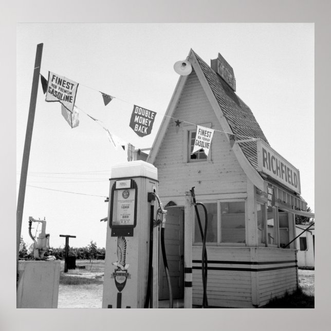 Poster Gas Station: 1939 (Devant)