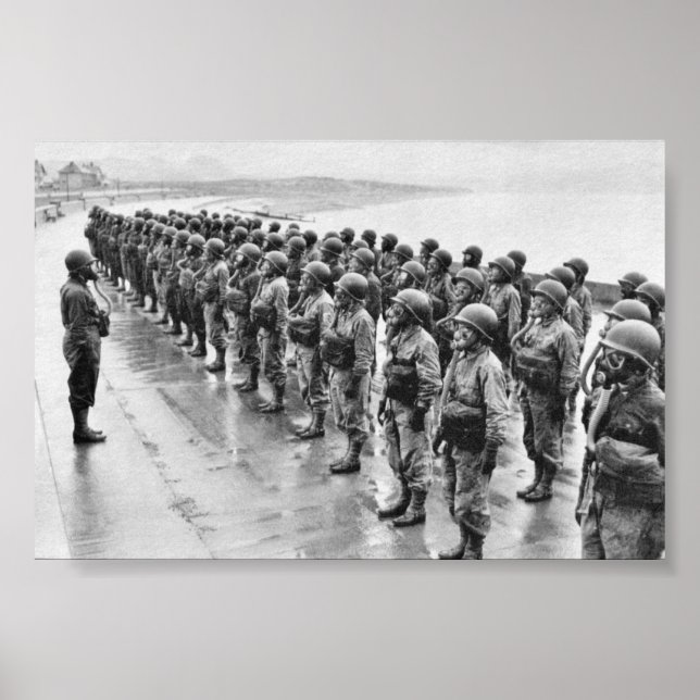 Poster Gasmasques en uniforme de combat (Devant)