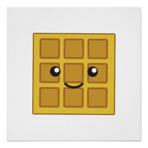 Poster Gaufre mignonne