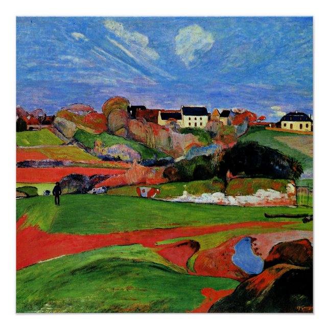 Poster Gauguin - Paysage au Pouldu (Devant)