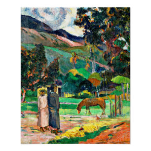 Poster Gauguin - Paysage Tahitien, 1892