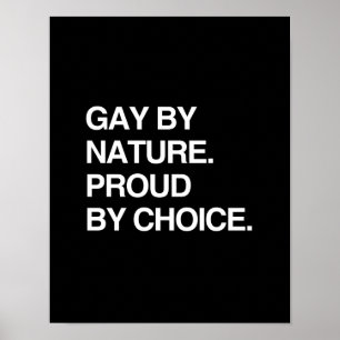 POSTER GAY PAR NATURE. FIER DE CHOIX