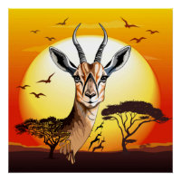 Gazelle Antelope africaine animal sauvage