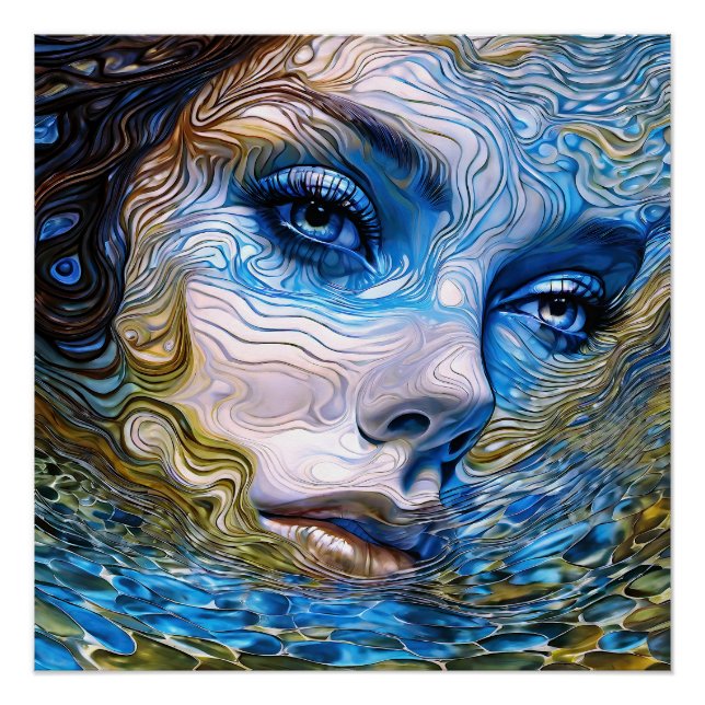 Poster "Gazon En Acier" - Femmes Dans L'Eau (Devant)