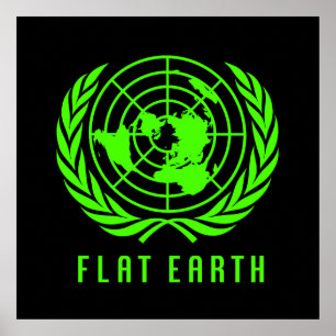 Poster géant de Flat Earth