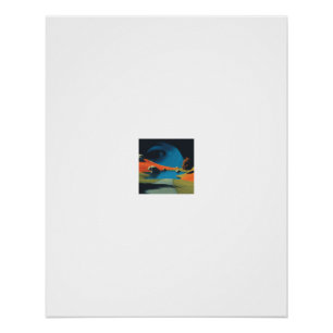 Poster Géant Œil Bleu Vallée Surréaliste