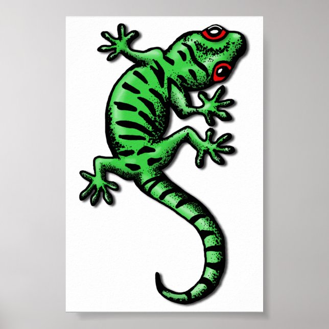 Poster gecko (Devant)
