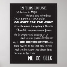 Poster Geek - B/W