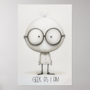 Poster geek pour enfants