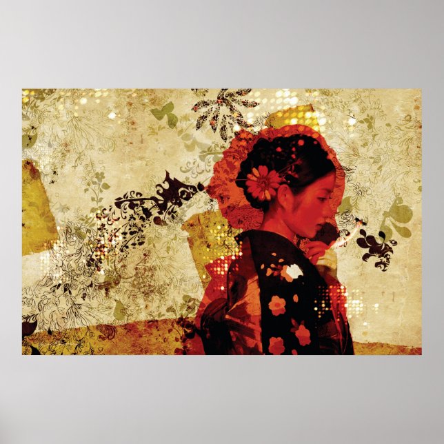 Poster geisha (Devant)