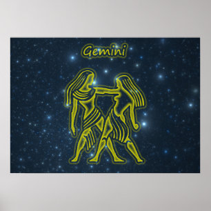 Poster Gemini lumineux